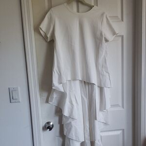 CQ by CQ Elegant White Long  Shirt/Blouse